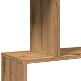 vidaXL Pregrada s knjižno omaro 4-nadstr. artisan hrast 70x24x129 cm | Shoptok.si