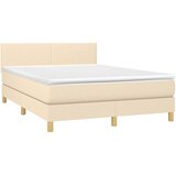  box spring s madracem LED krem 140x190 cm od tkanine | shoptok.hr
