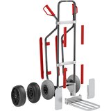 eurokraft pro Nakladalna površina za voziček, ŠxG 450 x 500 mm, intenzivno črne barve RAL 9005, z luknjami | Shoptok.si