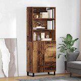 vidaXL Highboard s ladicama Staro drvo 69,5 x 34 x 180 cm Cijene