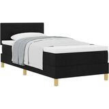  Postelja z vzmetnico z vzmetnico Črna 80 x 200 cm blago, (5000127337) | Shoptok.si
