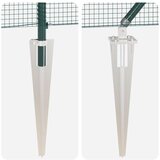  Zavarena žičana ograda s 13 sidrenih klinova Zelena 0.6x100 m Čelik | shoptok.hr
