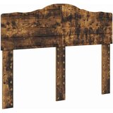  Uzglavlje s uzglavljem Dimljeni hrast 120 cm Konstruirano drvo | shoptok.hr
