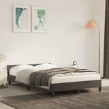 vidaXL Posteljni okvir z vzglavjem temno siv 120x200 cm žamet Cene