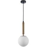  ITALUX PND-2324-1 GD+OPA - Luster na sajli RAVENA 1xE27/10W/230V crna/zlatna | Eponuda.com
