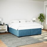 Furnova Posteljni okvir moder 180x200 cm žamet, (21931493) | Shoptok.si