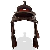Western Sedlo, Uzda i Obujmica Prava Koža 16 " Smeđe | shoptok.hr
