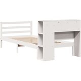 vidaXL Krevet s regalom z knjige bez madraca bijeli 100x200cm borovina | shoptok.hr