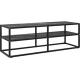 TV ormarić crni s crnim mramornim staklom 120 x 40 x 40 cm | shoptok.hr