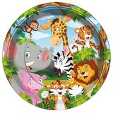 Životinje safari tanjiri 1/8 23 cm Cene