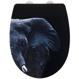 Wenko crna wc daska od nehrđajućeg čelika elephant | shoptok.hr