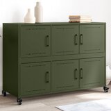 vidaXL Komoda olivno zelena 100,5x39x72 cm hladno valjano jeklo Cene
