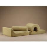 Wigiwama Zelen otroški fotelj iz tkanine bouclé Flipster – | Shoptok.si