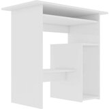  Radni stol visoki sjaj bijeli 80 x 45 x 74 cm od iverice | shoptok.hr