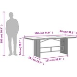  9-dijelni vrtni blagovaonski set sivi od poliratana | shoptok.hr
