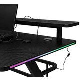 Ikonka KX2638 gaming miza s nadgradnjo in RGB LED osvetlitvijo 120 × 60 cm | Shoptok.si