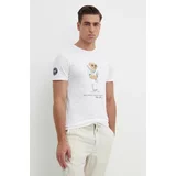 Polo Ralph Lauren Bombažna kratka majica moška, bela barva, 710939647