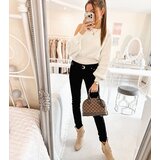Gemre Black fabric trousers with a belt Sylvain | Shoptok.si