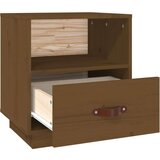  Nočna omarica medeno rjava 40x34x45 cm trdna borovina, (20733903) | Shoptok.si