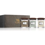 WoodWick Fireside + White Teak + Sand & Driftwood darilni set 3x85 g Cene