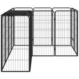  Ograda za pse s 14 panela crna 50 x 100 cm čelik obložen prahom | Eponuda.ba