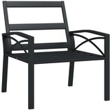  Vrtne stolice sa sivim jastucima 2 kom 68 x 76 x 79 cm čelične | shoptok.hr