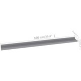 vidaXL Stenska polica 2 kosa siva 100x9x3 cm, (20765218) | Shoptok.si