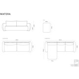 Cosmopolitan Design siva kotna sedežna garnitura (levi kot) matera – | Shoptok.si