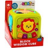 Interaktivna edukativna kocka za bebe - zeleni lav | Shoptok.si