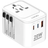  Adapter strujni travel LDNIO Z9 UK/EU/US/AU 1xUSB + 2xUSB-C ports 20W beli Cene