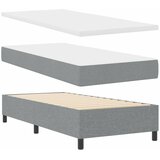 s opruga kutije Svijetlo siva 90 x 200 cm tkanina | shoptok.hr