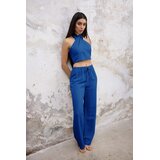 TRENDYOLMILLA ženski set bluza-pantalone Twoss25Au00108, indigo-plava | Eponuda.com