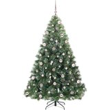 vidaXL Umjetno božićno drvce s stalakom Zelena 210 cm PE i PVC | shoptok.hr