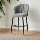 Hanah home Rubi - Grey, Black GreyBlack Bar Stool Set (4 Pieces) | ePonuda.com
