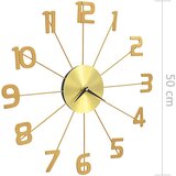  Zidni sat metalni 50 cm zlatni | shoptok.hr