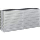 vidaXL Visoka greda 160x40x77 cm pocinkano jeklo srebrna, (20606799) Cene