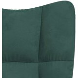  Stolica za opuštanje tamnozelena baršunasta | shoptok.hr