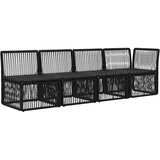SOFA za 4 osobe s lijevom rukom 4 pcs 4-Broj sjedala Crna | shoptok.hr