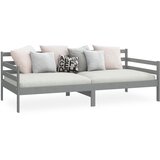  Dnevni ležaj od masivne borovine sivi 90 x 200 cm | shoptok.hr