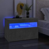 TV ormarić s LED svjetlima siva boja betona 60x35x40 cm | shoptok.hr