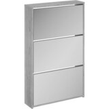 Ormarić za cipele s ogledalom 3razine boja hrasta 63x17x102,5cm | shoptok.hr