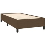  Box spring postelja z vzmetnico temno rjava 100x200 cm blago, (20846697) | Shoptok.si