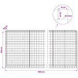  Gabion s žicom debljine 5 mm i mrežom 10x10 cm 900x50x150 cm - 50 cm 150 cm 900 cm | shoptok.hr