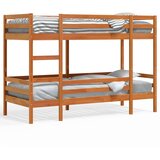 Krevet na kat voštano smeđi 90x190 cm od masivne borovine | shoptok.hr