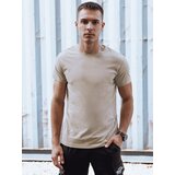 DStreet T-shirt męski bez nadruku khaki | Shoptok.si