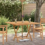  Sklopivi vrtni stol 110x110x75 cm od masivne tikovine - 1 Četvrtasto Cijene