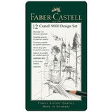 Faber-Castell Faber-Castell: Set grafitnih olovaka 9000 Design u metalnoj kutiji, 12 komada | shoptok.hr