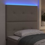  LED glava kreveta s LED trakama Sivo-smeđa 80 cm tkanina | Eponuda.com