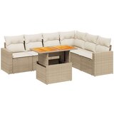 vidaXL 7-dijelni set vrtnih sofa od poliratana s jastucima bež | shoptok.hr