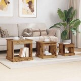  Kava Stol 3 pcs Staro drvo Konstruirano drvo | shoptok.hr
